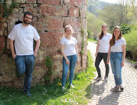 Das Team von Glücksgefühle: Christoph Mahler, Inga Zeus, Melina Fries, Anna-Lena Brune